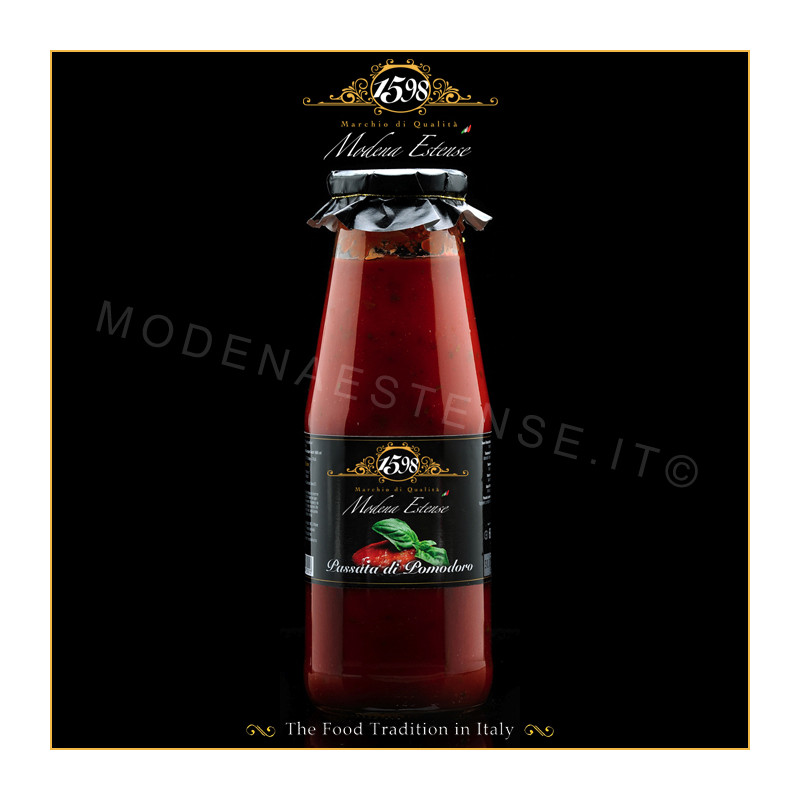 SALSA DE TOMATE CON ALBAHACA (PASSATA) TARRO 680gr.